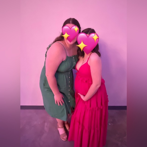 Empire Chiffon Tiered Skirt Max Bohemian Dresses-Fuchsia - Picture 4 of 5